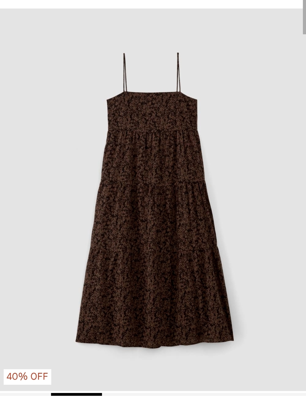 🆕EVERLANE The Gauze Tiered Floral Dress